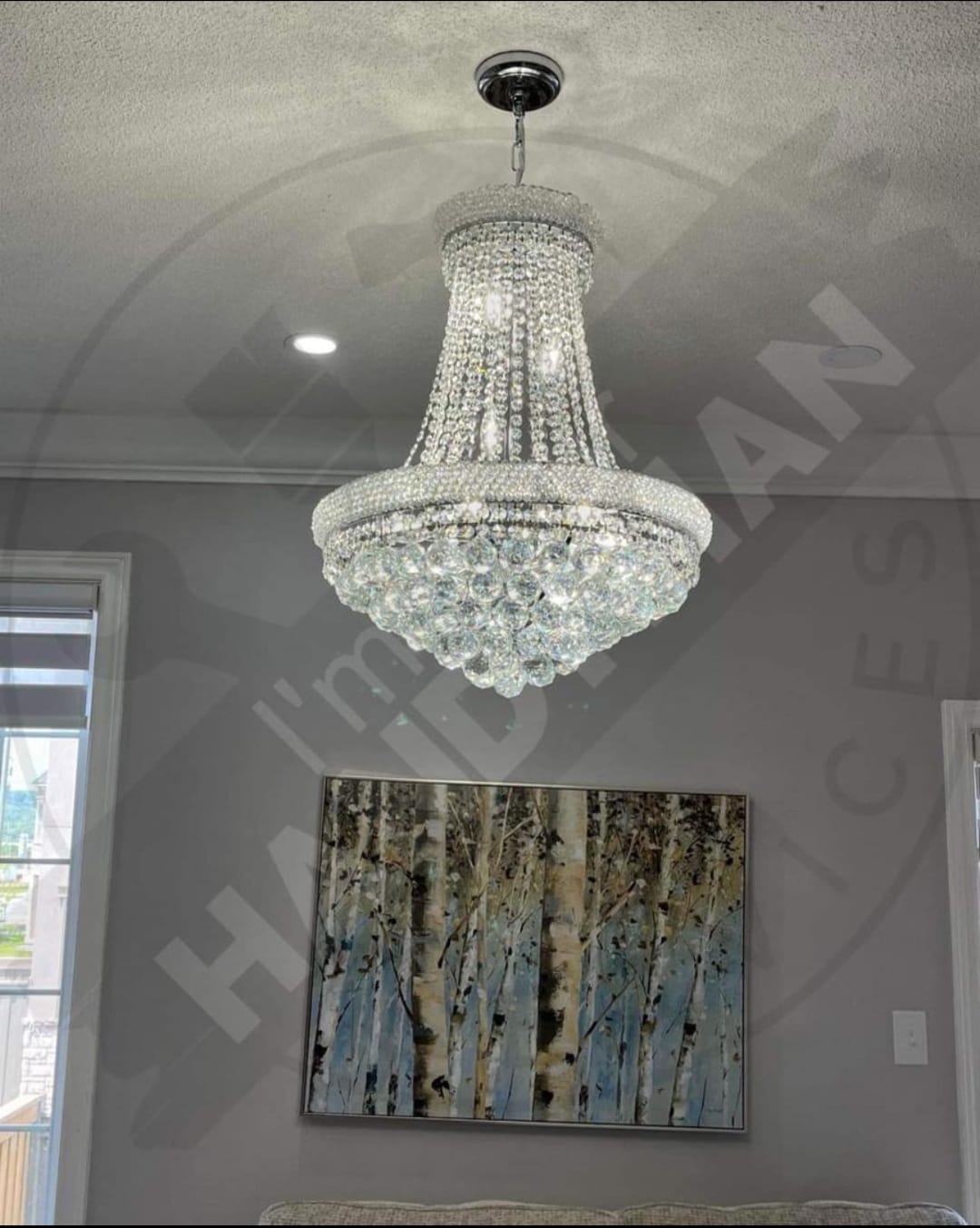 Chandelier installation services in GTA, Hamilton, and Waterloo